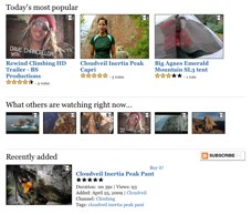 Climbing video channel network